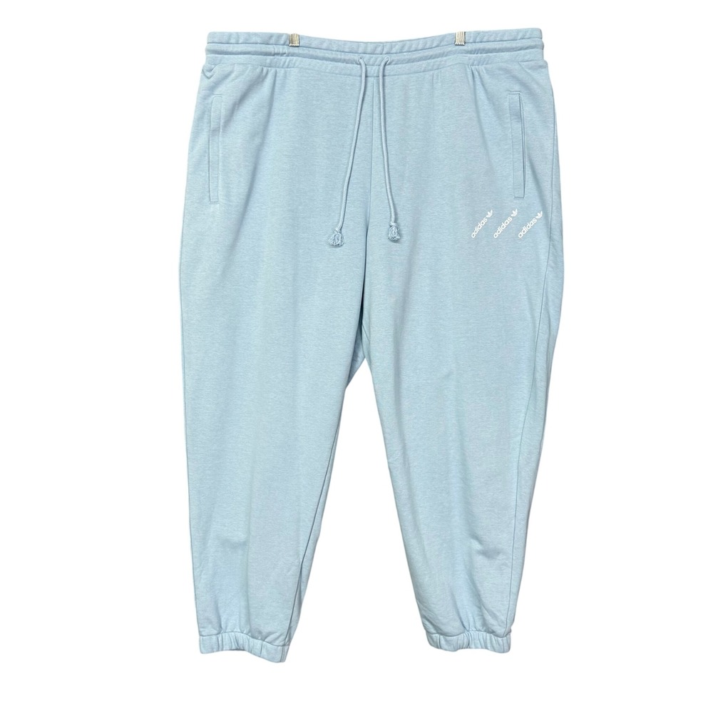 Adidas Originals Track Pants Women 4X Ambient Sky Blue Jogger Trefoil HM4901 NWT